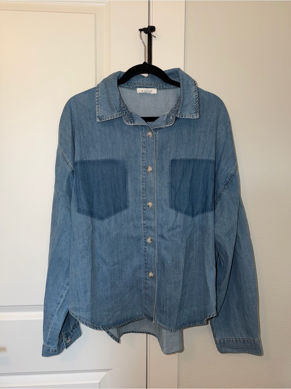 Bath Light Blue Denim Button-Up Shirt